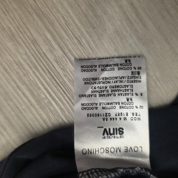 Love Moschino Dark Blue Miami Pool Party Tee - Picture 9 of 9